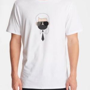Karl Lagerfeld Paris Karl with Mask Slim Fit Tee